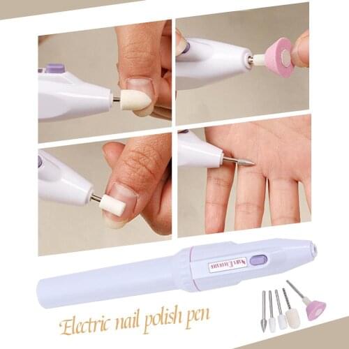 5 in 1 Electric Manicure Set Manicure Nail Drill File Grinder Grooming Kit Callus Remover Set Nail Buffer Polisher