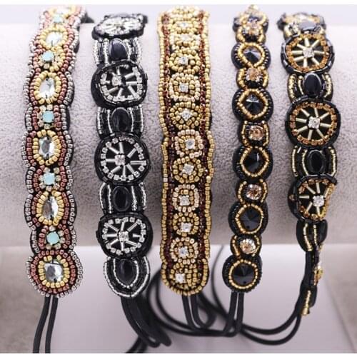 Ethnic Seed Beads Handmade Headband Customized Beaded Hairband For Women & Girls Hair Accessories