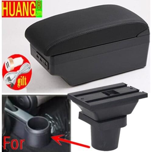 For VW UP Armrest Box 2009-2018 Central Store Content Box Products Interior Armrest Storage Car-styling Accessories Parts