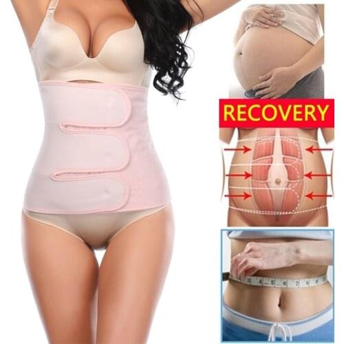 Postpartum Girdle C-Section Recovery Belt Back Support Belly Wrap Belly Band Shapewear Waist Trainer Body Shaper Corset