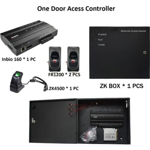 ZK Inbio160 TCP/IP Wiegand Control Board 1 doors Access Control RS485 Card Reader Entry System Smart Home Entrance Control Kits