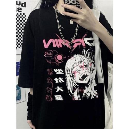 Женские свободные футболки PUNK STYLE GIRL China At AliExpress