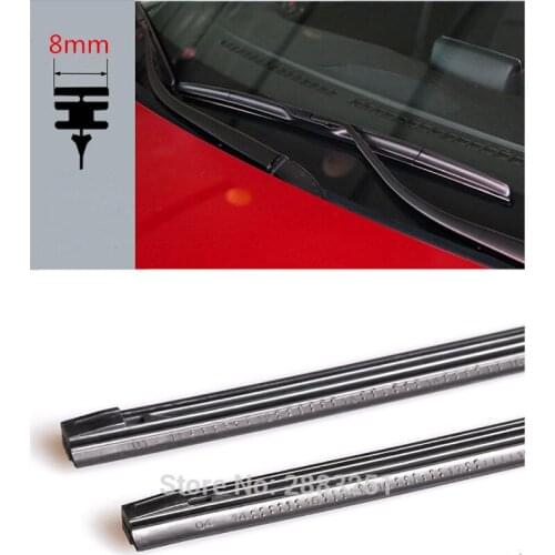 Free Shipping 2PCS Car Wiper Blade Insert Rubber strip (Refill) for nissan x-trail 2008 2009 2010 2011 2012 2013 accessories