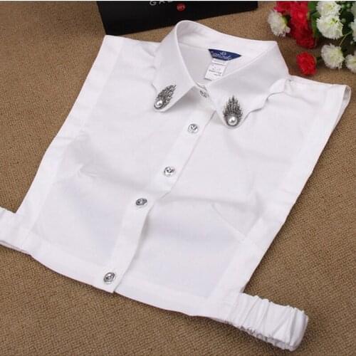Detachable Lapel High Quality Accessories Cotton Wave collar fashion shirt collar female Removable decorative