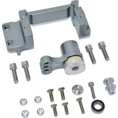 Aluminum Alloy Servo Mount 25T Servo Horn Servo Arm with Built-in Spring for ARRMA 1/5 KRATON 8S