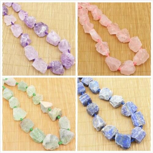 Rough Natural Stone Freeform Beads For Jewelry 15",Beads For DIY Jewelry making