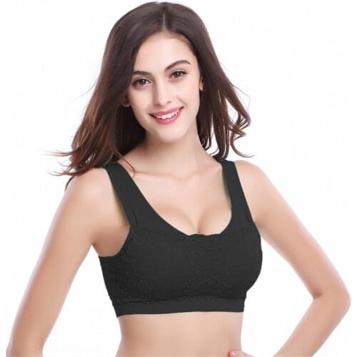 Sexy Womens Pure Color Underwear Lace Perspective Bra M~XL Size Bra Cotton Breathable 5-color Seamless Lace Dodice