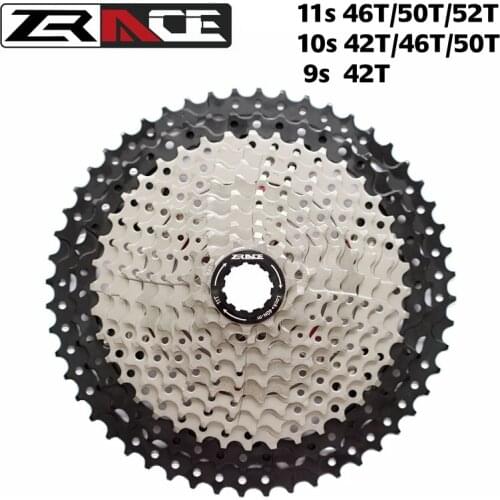 ZRACE Bicycle Cassette 9 10 11 Speed MTB bike freewheel 11-42T / 11-46T / 11-50T / 11-52T for ALIVIO / DEORE / SLX / XT
