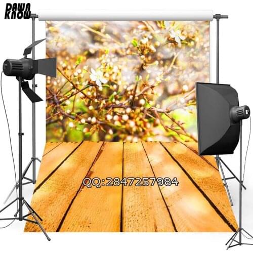 DAWNKNOW Flower Vinyl Photography Background For Newborn Floor New Fabric Polyester Backdrop For Wedding Photo Studio F2336