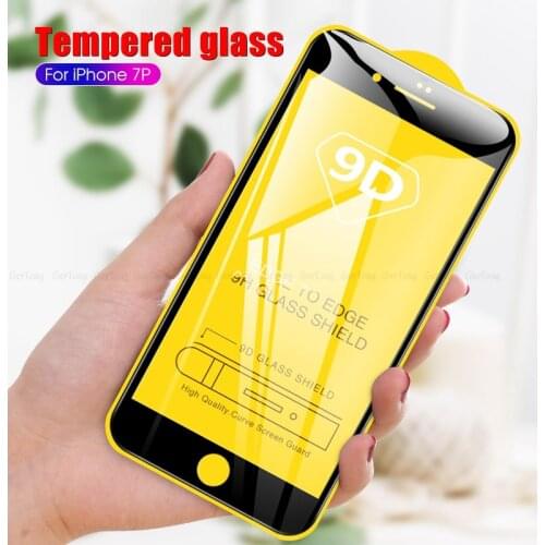 9D Protective Glass For iPhone 6 6S 7 8 Plus Glass Screen Protector For iPhoneX XR XS MAX 7 6 Full Coverage Black Tempered Glass