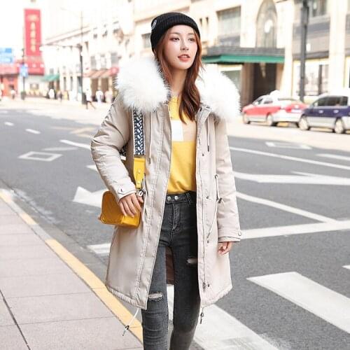 Parkas Women Long Cotton Clothing Fashion Korean Solid Color Casual Thickening Warm 2020 New Cotton Coat Women Padded Coat Q137