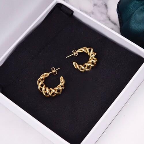 Brand Pure Joint punk Jewelry For Women Twist Crystal Candy-Color Earrings Cute Sweet Jelly Red stud Earrings wedding Jewelry