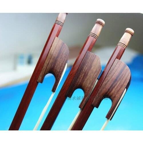 1pcs Best professional baroque style blackwood 4/4violin bow Siberia white horsetail best balance free shipping