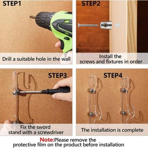 2/3 Tier Sword Holder Wall Mount Sword Japanese Samurai Stand Display Katana Wakizashi Wall Hanger Sword Gun Rack Knife