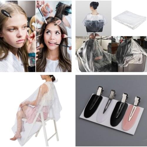 200PC Disposable Salon Barber Gown Cloth Hair Cutting Cloak Hairdressing Cape