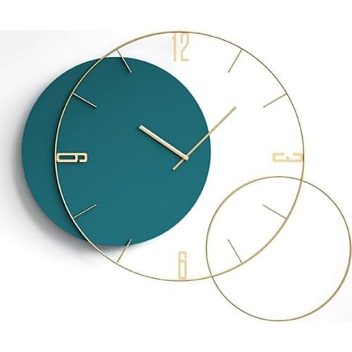 Large Gold Wall Clock Modern Living Room Decoration Wall Watches Home Decor Creative Silence Undefined Kitchen Clocks Mind Gift