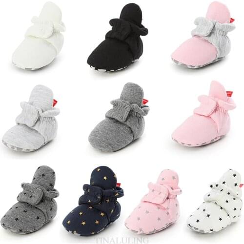 Baby Girls Booties Soft Soles Toddler Shoes Antislip Floor Shoes Newborn Boy Sneakers Autumn Winter Spring Infant Nonslip Shoes