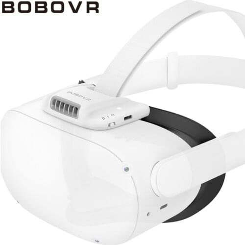 BOBOVR F2 for Oculus Quest 2 Active Air Fan Facial Interface Replace Face Pad Relieve Lens Fogging M2 Halo Strap for Quest 2