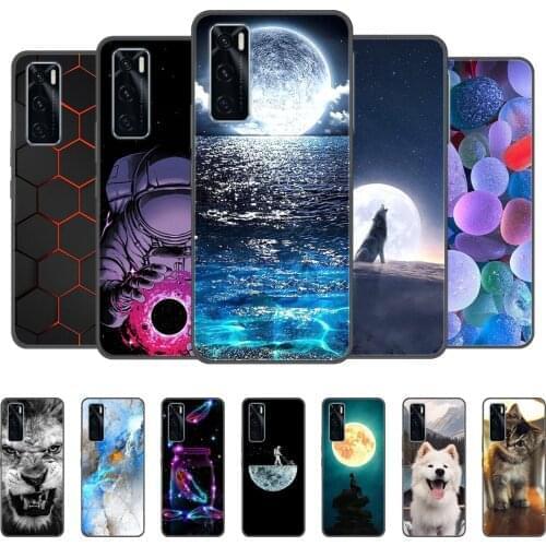 For Vivo V20 SE Case Silicone Wolf Soft Phone Cover For Vivo V20 SE V2022 V2023 Case Vivo V20SE V 20 SE Case Black TPU Coque
