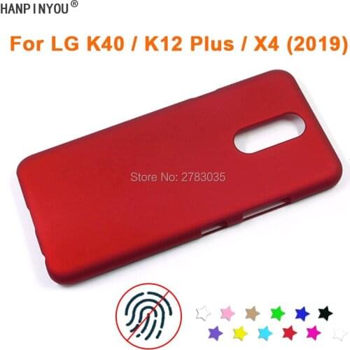 For LG K40 / K12 Plus / X4 (2019) 5.7" New Anti-fingerprint Ultra-thin Smooth Matte PC Case Hard Back Protective Cover