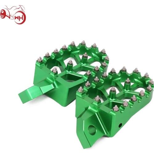 For KAWASAKI KDX200 KDX200R KDX220R KDX250 KX125 KX250 KX500 KX KDX 125 200 250 250R Motorcycle CNC Footrest Footpeg Foot Pegs