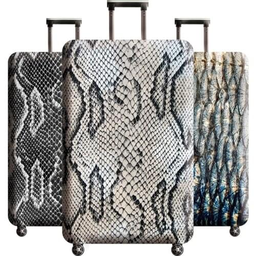 Travel accessories Snake luggage cover suitcase elastic protective covers Trolley luggage Dust case for 18-32 inch suitcase case
