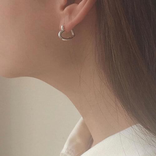 Exquisite Piercing Heart Stud Earrings for Women Femme Wedding Party Femme pendientes Brincos Fashion Jewelry Gift