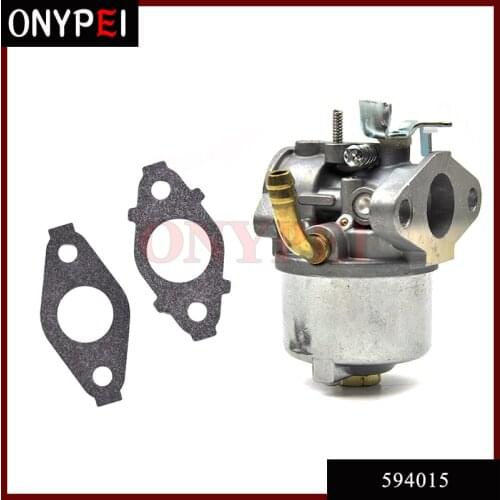 594015 Carburetor with Gaskets For Briggs & Stratton Lawnmower Supersedes 593358