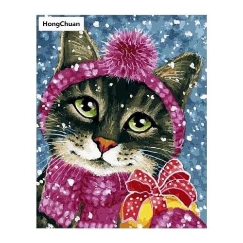 Cute cat mural 5D DIY full square/round diamond painting diamond embroidery diamond cross stitch home decoration gift