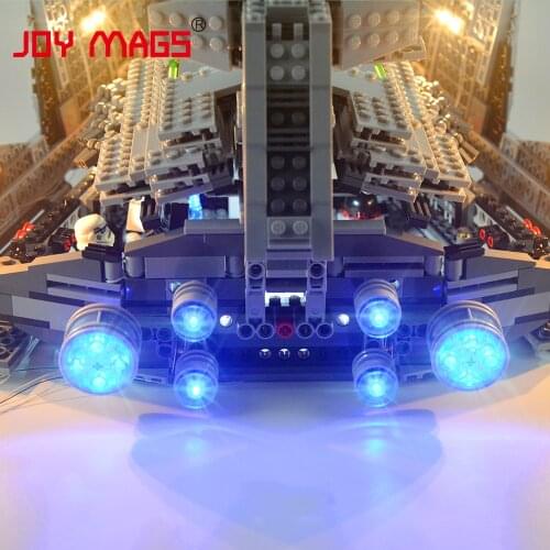 JOY MAGS Led Light Kit For 75055 Star war Imperial Star Destroyer Compatible With 05062，NO Building Blocks Model