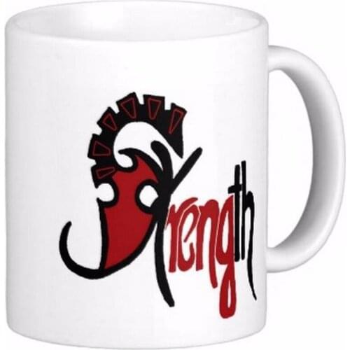 Strength Saying White Coffee Mugs Tea Mug Customize Gift By LVSURE Ceramic Mug Travel Coffee Mugs