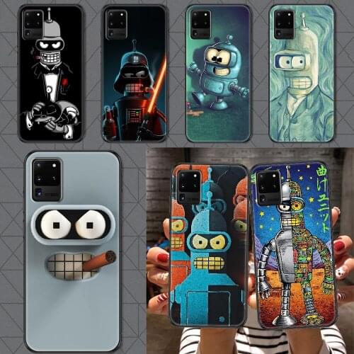 Cute Futuramas For Kid Phone case For Samsung Galaxy Note 4 8 9 10 20 S8 S9 S10 S10E S20 Plus UITRA Ultra black trend funda soft