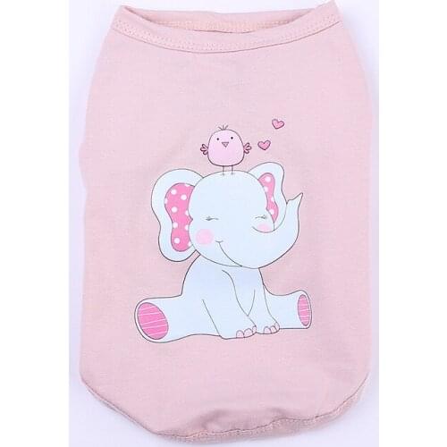 Soft Cotton Puppy Dog Cat T-shirt Vest for Small Dogs Summer Cooling Pet Clothes Chihuahua Shirts Pets Clothing Outfit