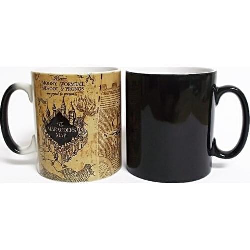 New Magic Mug Harry Hot Drink Cup Color Changing Mug Marauders Map Mischief Managed Wine Tea Cup Creative Gift Cup