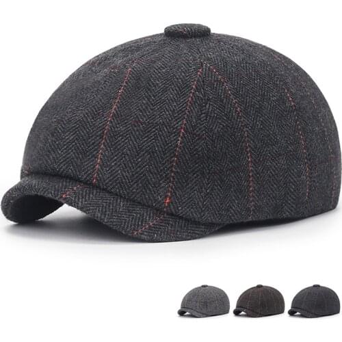 New Fashion Wool Newsboy Caps Mens Caps Women Men British Painters Hats Soft Autumn Winter Caps Hats Casquette Hats for Men