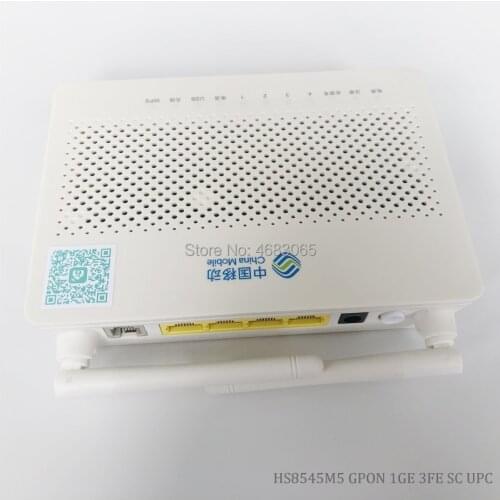 Original New Hua wei HS8545M5 wifi gpon onu ONT 1GE+3FE+VOICE+WIFI+USB English Firmwarel FTTH modem Telecom Network Equipment