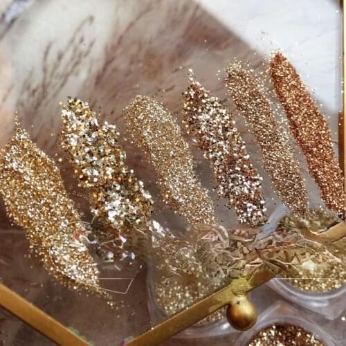 Nail Art Paste Astringent Glitter Powder Foreign Trade Nail Art Sequin Jewelry Mixed Laser Powder Ultra-thin Yunjin Powder