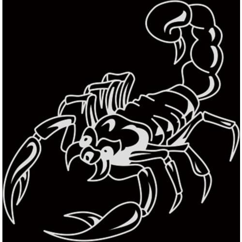 Left scorpion personalized waterproof car sticker covers scratches, car accessories are creative and suitable for all cars