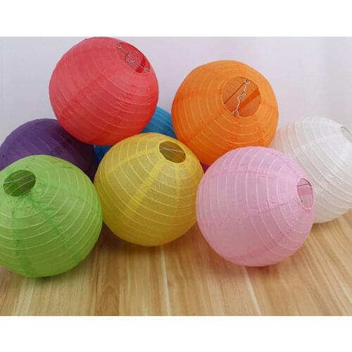 1pc Paper Ball Festival lanterns party Supplies Diy craft gift Paper lanterns For Wedding favors Birthday Party Home Decorative
