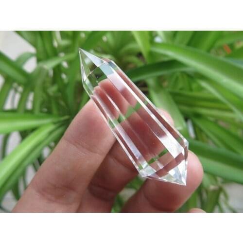 12 sided VOGEL Style Clear QUARTZ CRYSTAL DT Wand POINT 14g+Free Shipping