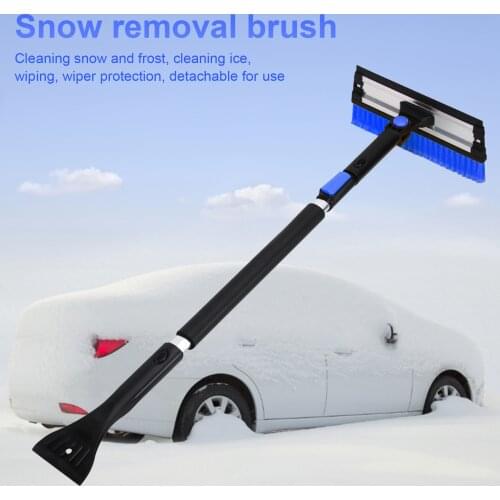 Detachable Car Telescopic Windshield Snow Scraper Brush Winter Ice Snow Shovel Removal Brush Scraping Glass Cleaning Tool