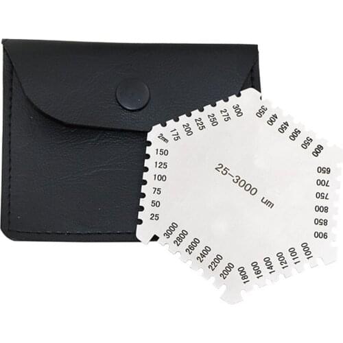 Stainless Steel Hexagon Wet Film Comb Paint Wet Film Thickness Gauge Comb Regulation Wet Film Card Wet Film Thick