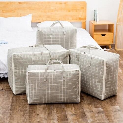 Quilt Storage Bag Quilt Large Thick Home Moisture-proof Quilt Clothing Sorting Bag Duffel Bag Wardrobe Organizer