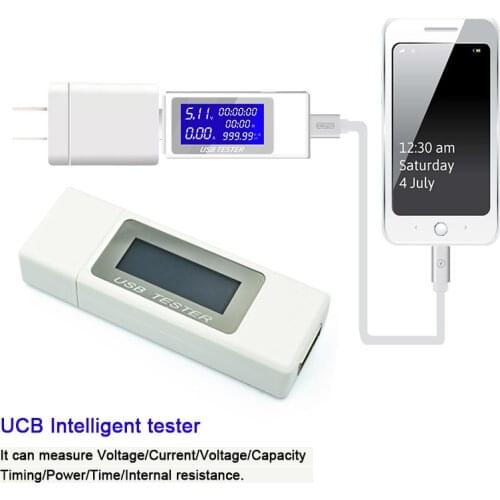 7in1 USB Tester Home USB Socket Voltmeter Ammeter Charging Tester For Voltage Battery Charge Measure Cable Resistance Tester