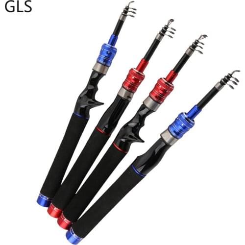 Carbon fiber Lure Rod Casting/Spinning Rod Portable Ultralight Telescopic Fishing Pole 1.5m 1.8m 2.1m 2.4m 2020 New