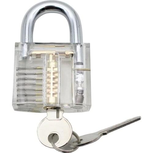 50mm/2" Transparent Cutaway Inside View Padlock Visible View Locks Keyed Padlock Toy lock