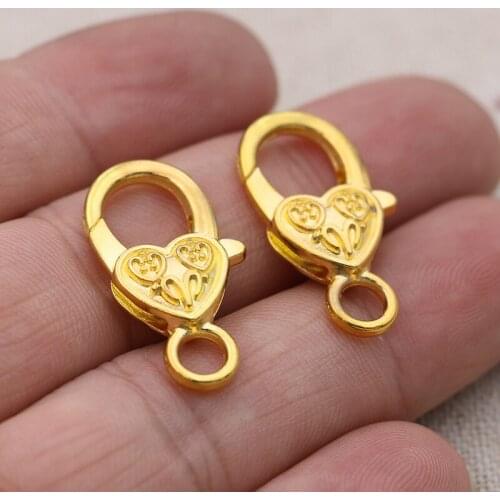 8pcs Gold Color Lobster Trigger Claw Clasps Connector for Jewelry Making Bracelet Craft Findings DIY 27x15mm
