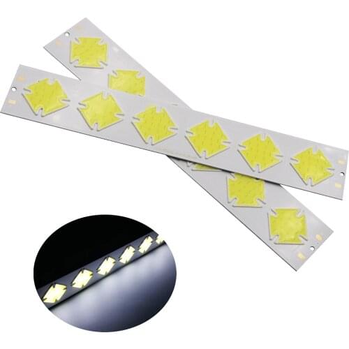 Factory New linear led cob bar strip 6w 12V DC lamp light 202mm 35mm cold white cob for car drl bulb cob led strip chip