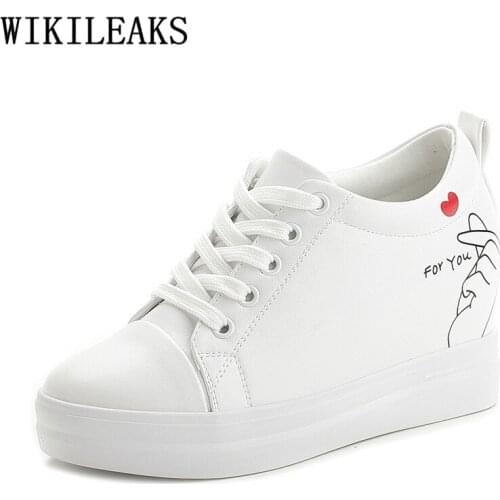 Wedges Sneakers For Women Designer Shoes Increase Within Women Casual Shoes Breathable White Shoes Woman Platform Sneakers Modis