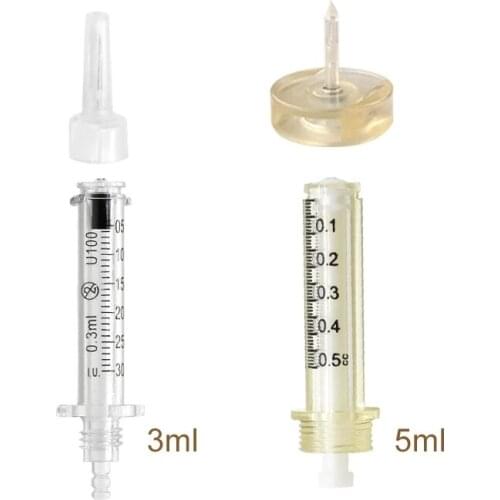 0.3ml 0.5ml Disposable Sterile Ampoule Head Syringe For High Pressure Hyaluronic Pen Wrinkle Removal Lip Lifting Easy Injection